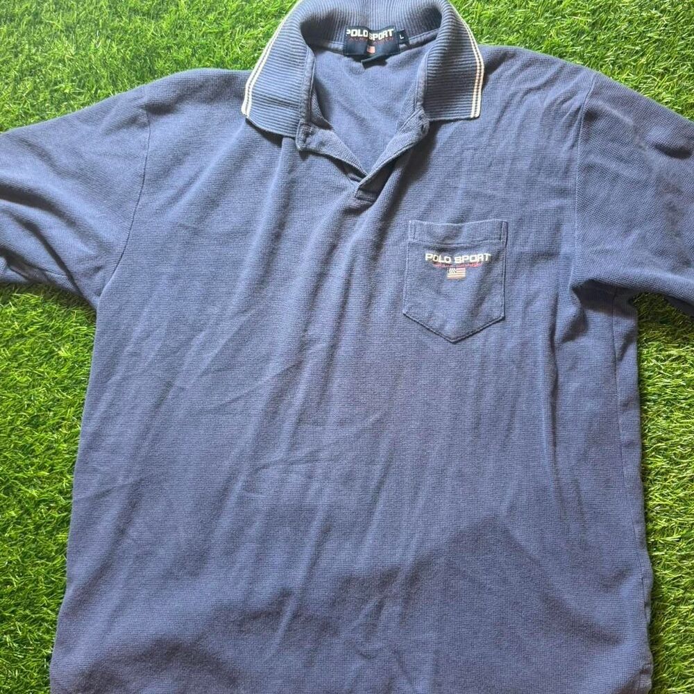 Polo-sport Men's Navy and Blue Polo-shirts